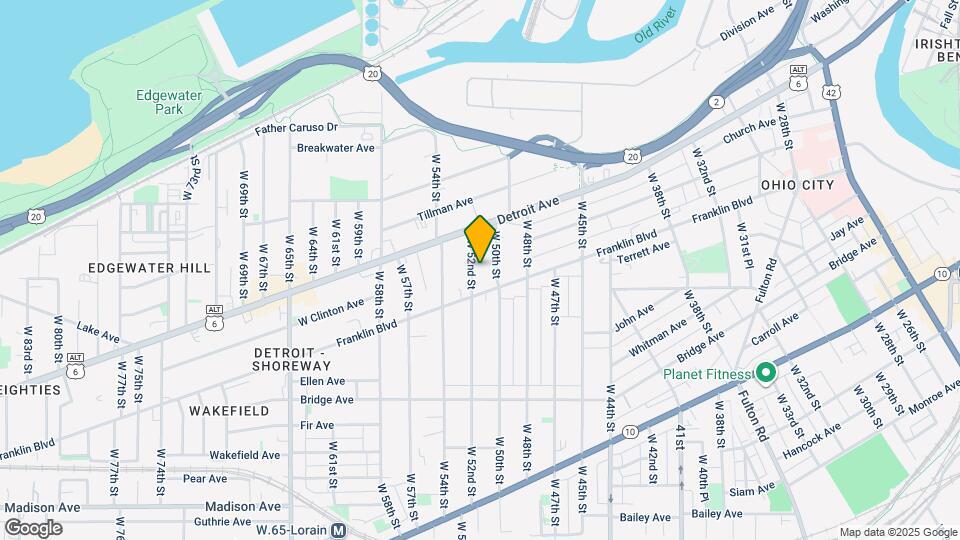 1445 W 52nd St Map and Location Details