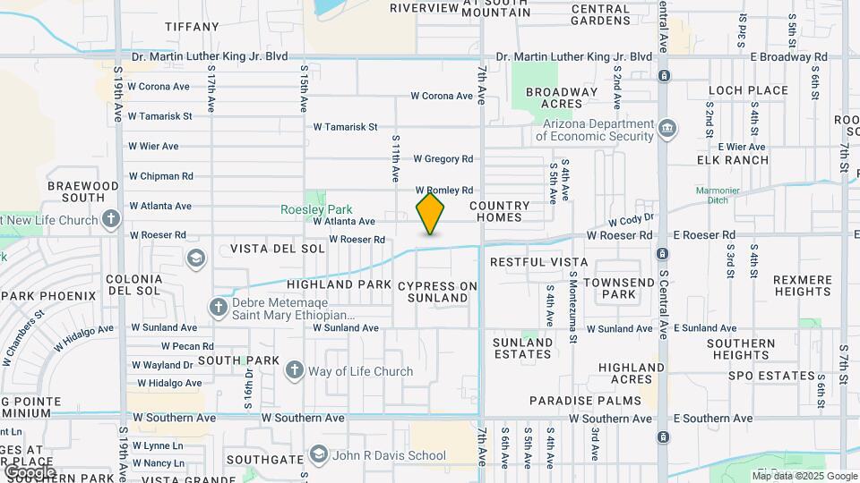 908 W Roeser Rd Map and Location Details