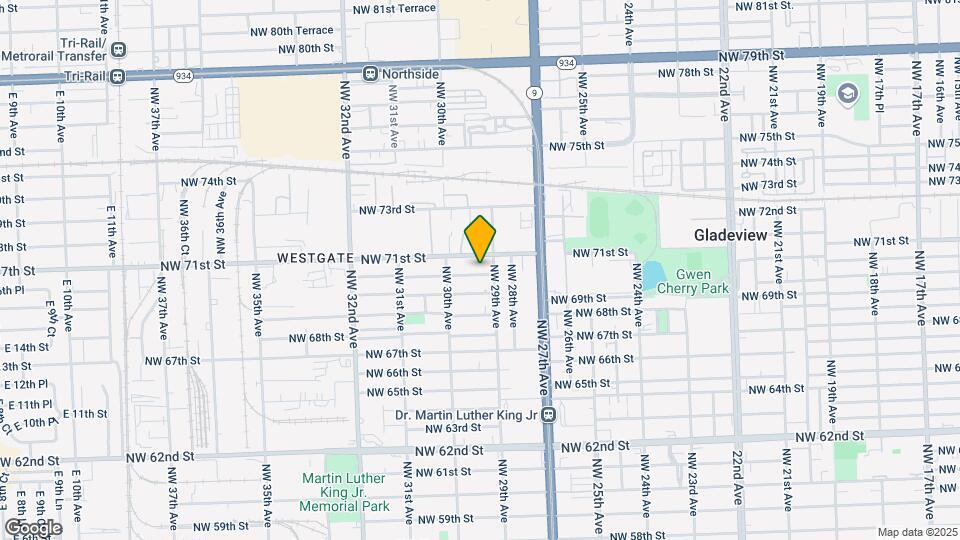 2921 NW 70th Terrace Map and Location Details