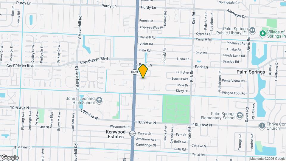 2895 Via Del Lago Map and Location Details