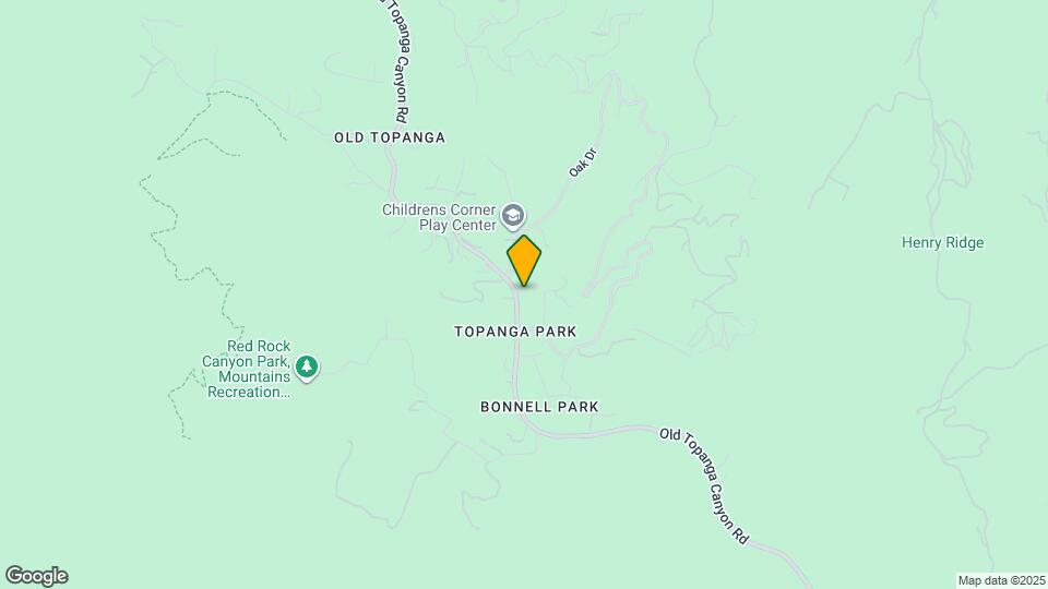 1440 Old Topanga Canyon Rd, Unit 1 Bed in Topanga Mapa y Detalles de la Ubicación