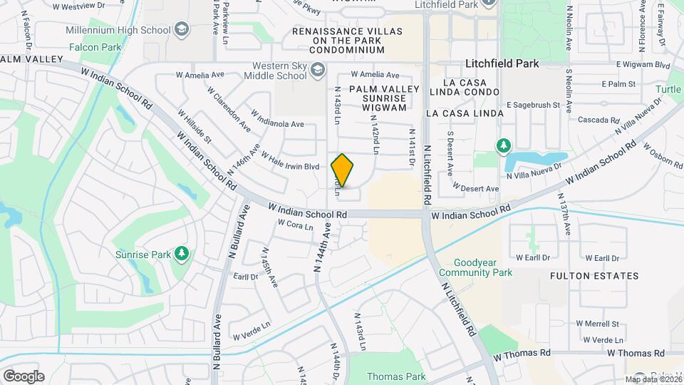 3571 N 143rd Ln Map and Location Details