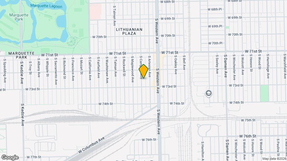 7239 S Campbell Ave Map and Location Details