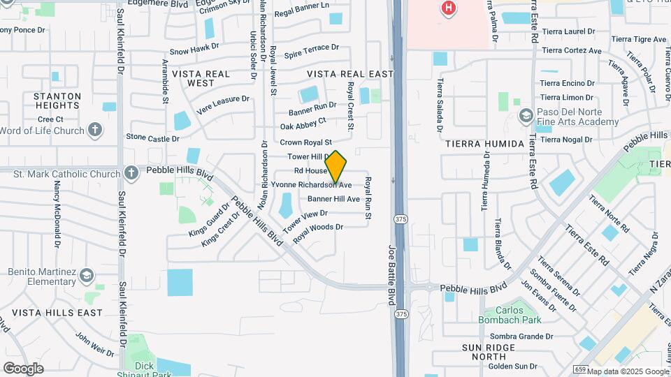 12154 Yvonne Richardson Ave Mapa y Detalles de la Ubicación