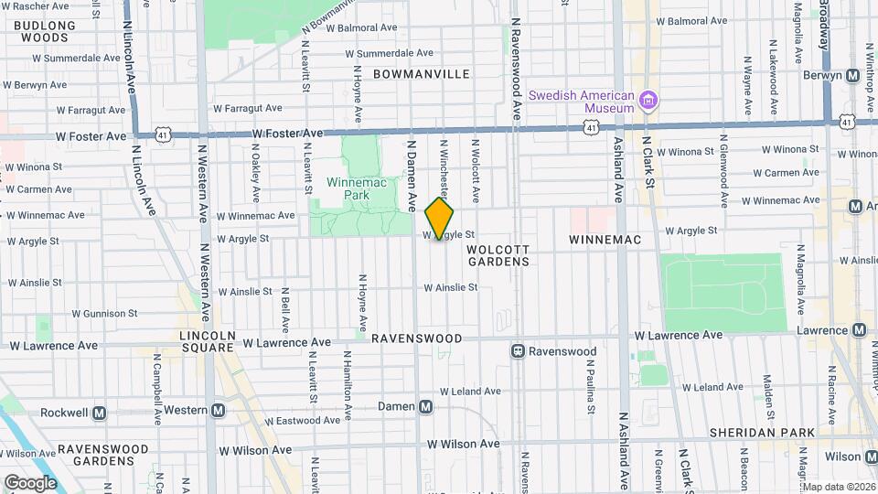 4948 N Winchester Ave Map and Location Details