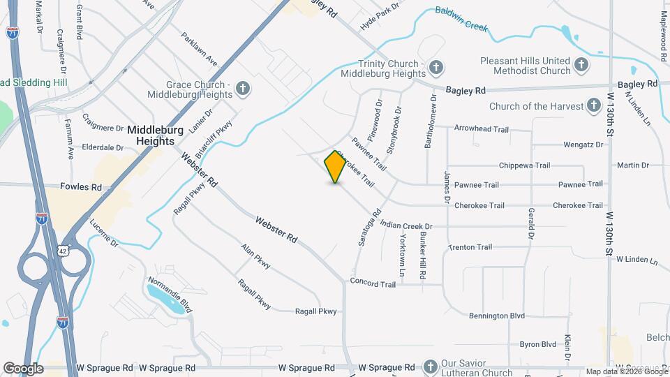 14741 Indian Creek Dr Map and Location Details