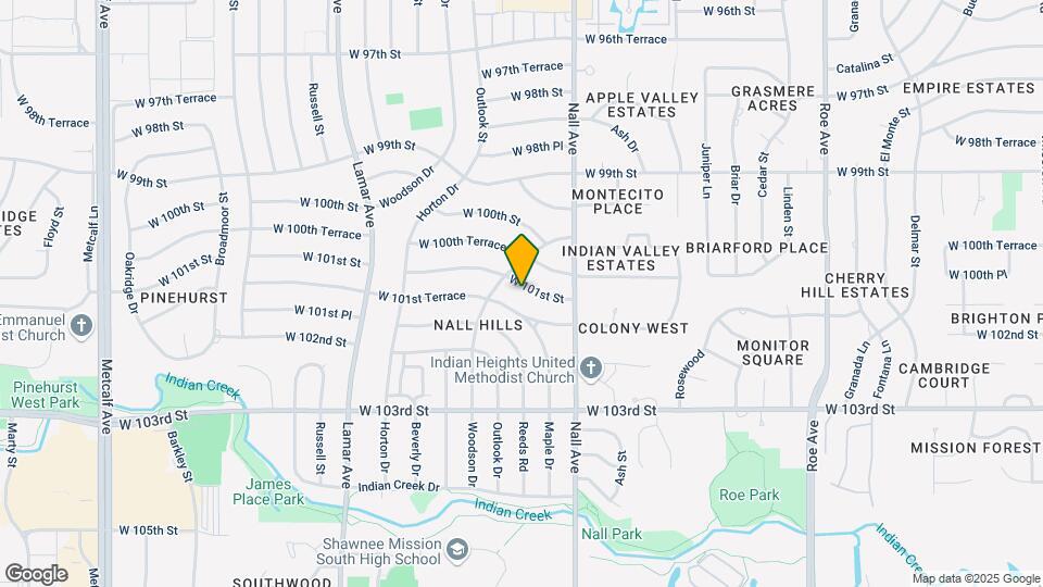 5611 W 101st St Map and Location Details