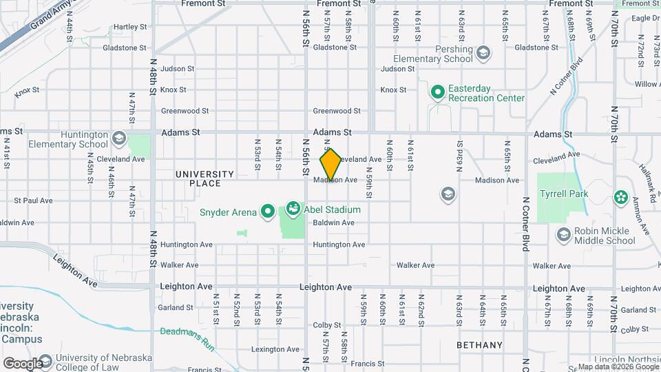 5701 Madison Ave Map and Location Details