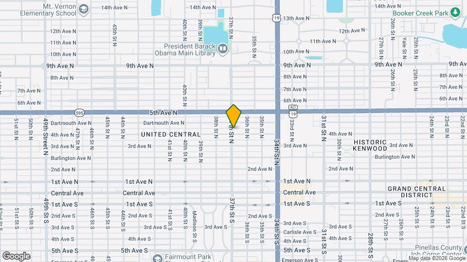 3663 1/2 4th Ave N, Unit 3663 1/2 Map and Location Details