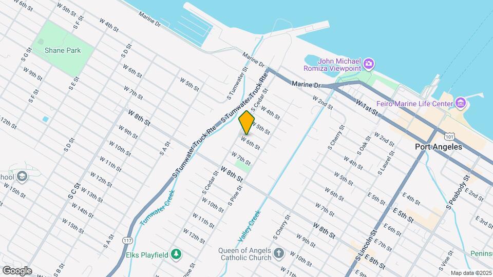 529 W 6th St Map and Location Details