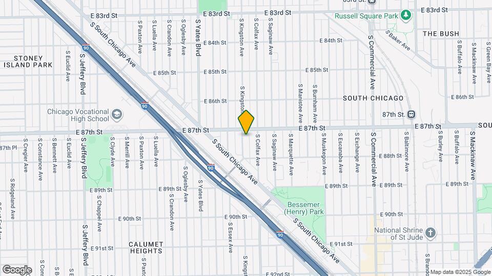 8711 S Kingston Ave, Unit 1 Mapa y Detalles de la Ubicación