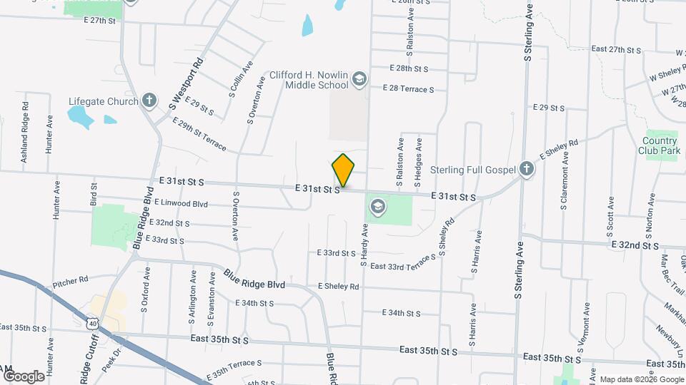 10201 E 31st St S Map and Location Details