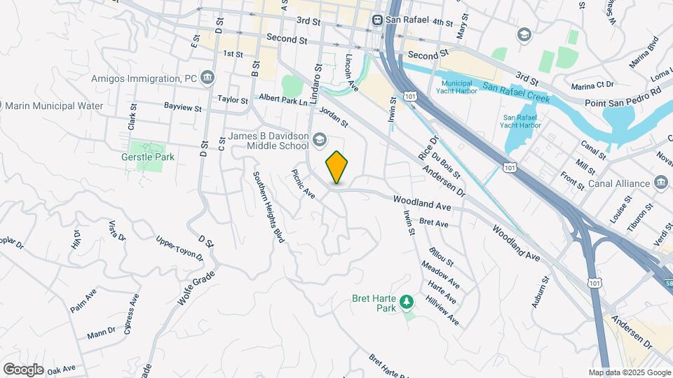 212 Woodland Ave Mapa y Detalles de la Ubicación