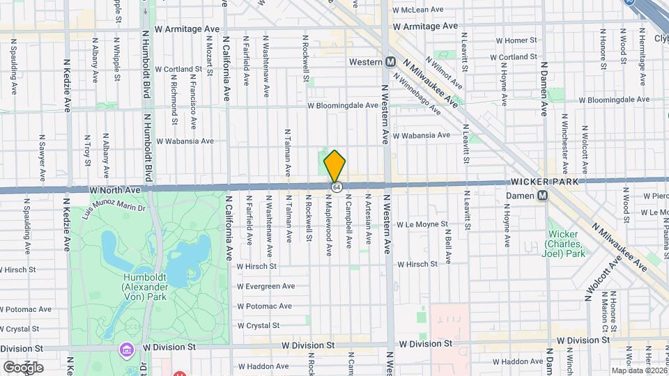 2521 W North Ave Map and Location Details