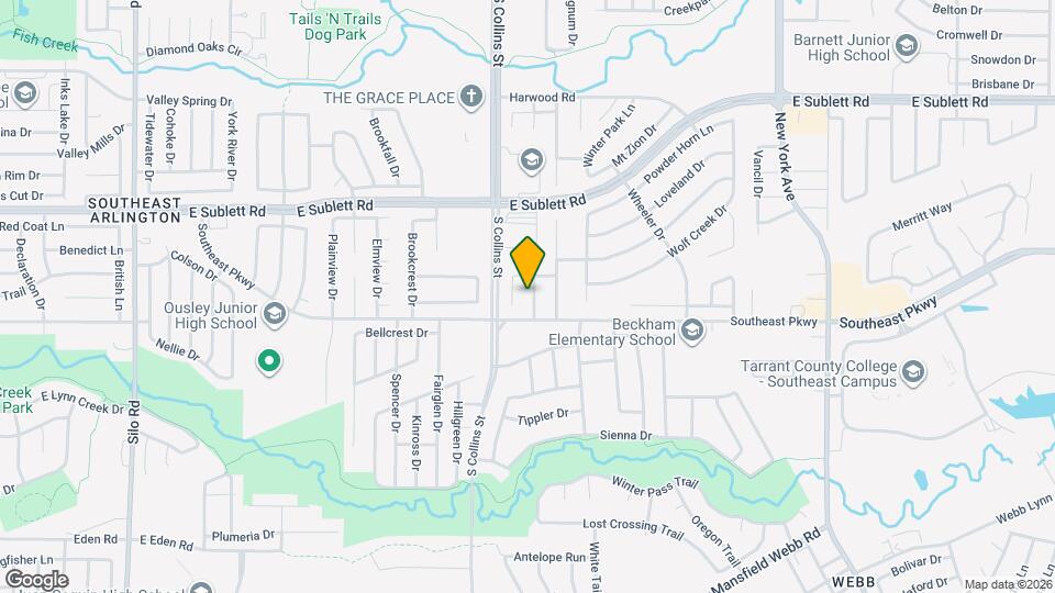 6406 Brookglen Dr Map and Location Details