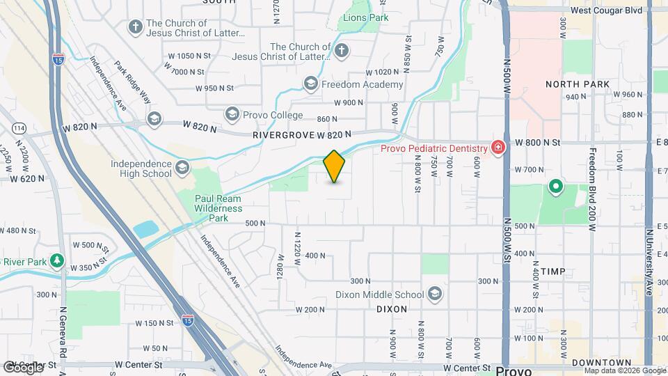615 N 1100 W St Map and Location Details