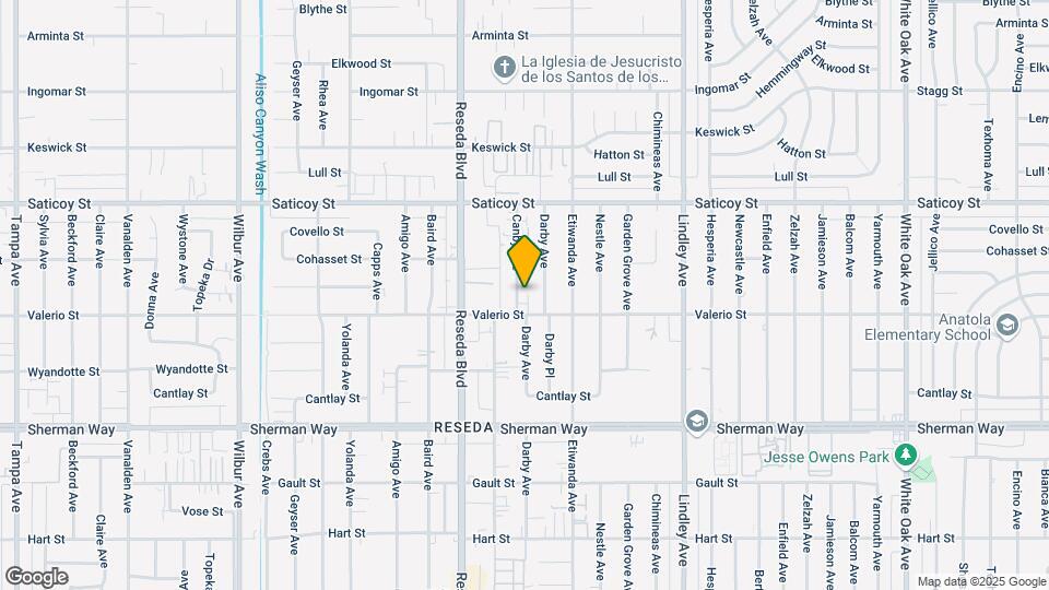 7418 Canby Ave Map and Location Details