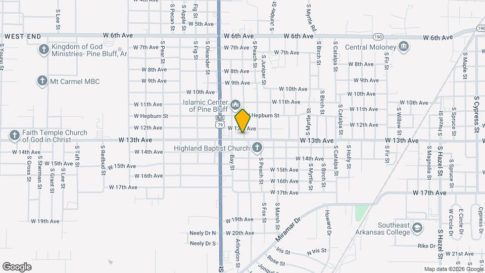 3701 W 13th Ave Map and Location Details