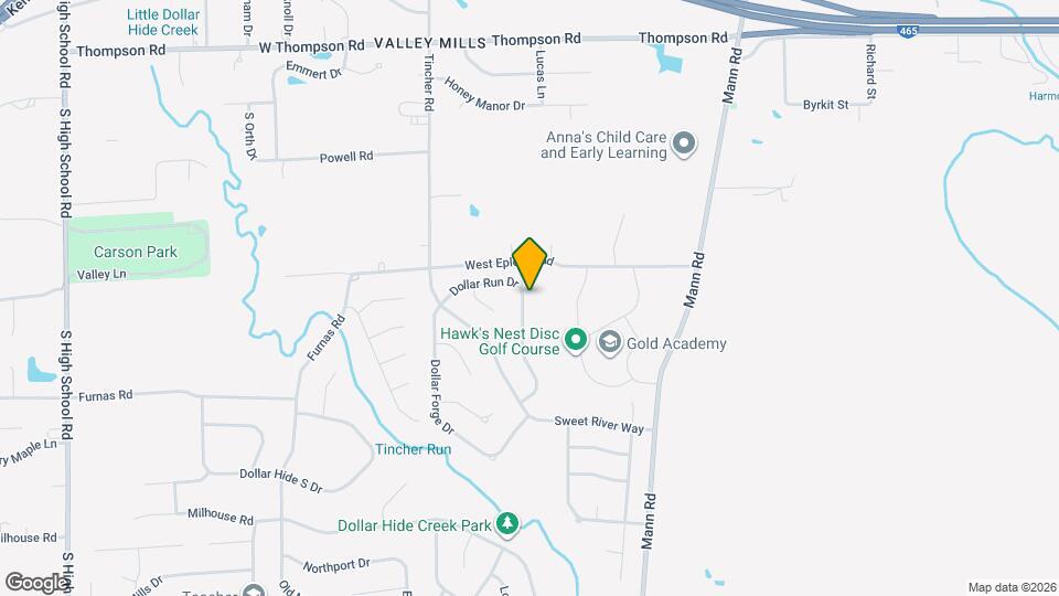 5523 Dollar Run Ln Mapa y Detalles de la Ubicación
