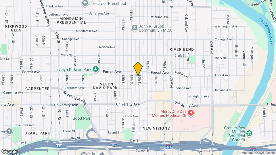 Legacy Park 1318 10th Mapa y Detalles de la Ubicación