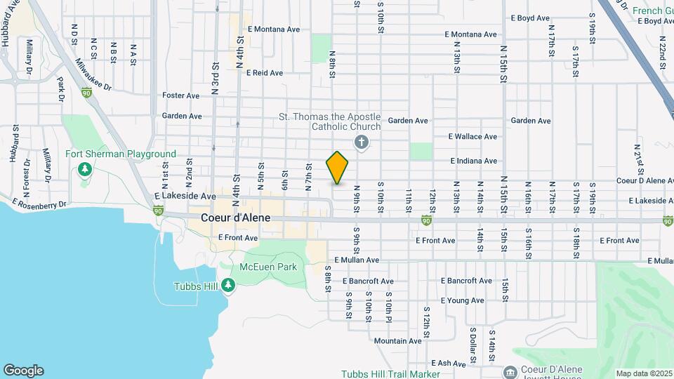 208 N 8th St Map and Location Details