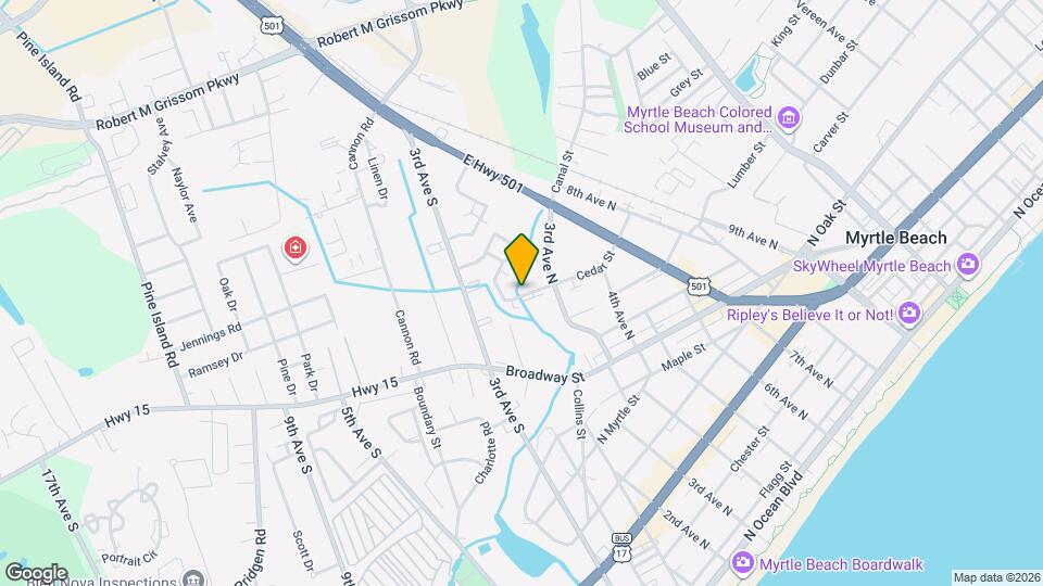 213 Cedar St Map and Location Details