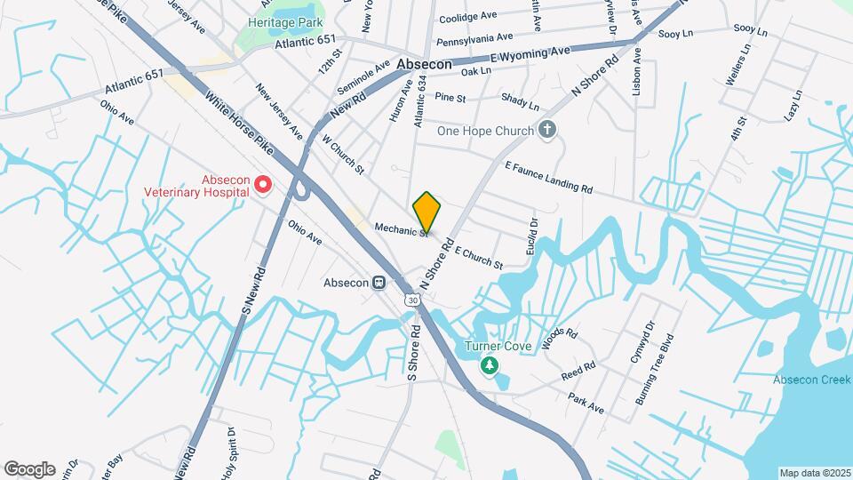 17 W Church St, Unit 1st floor Map and Location Details
