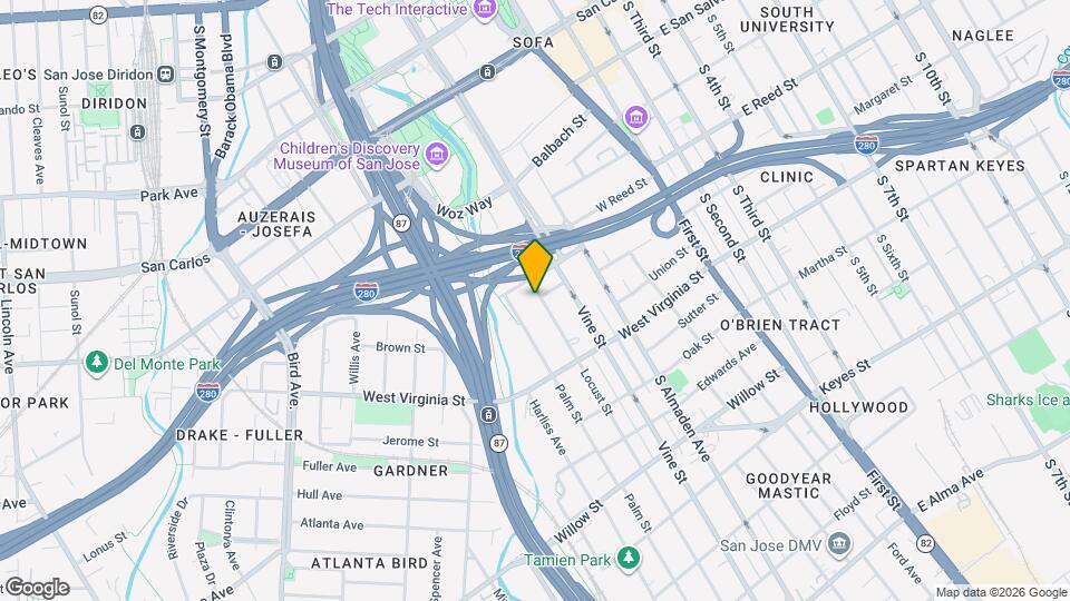 685 Locust St Mapa y Detalles de la Ubicación