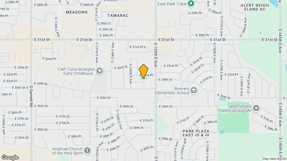 12639 E 33rd Ct Map and Location Details
