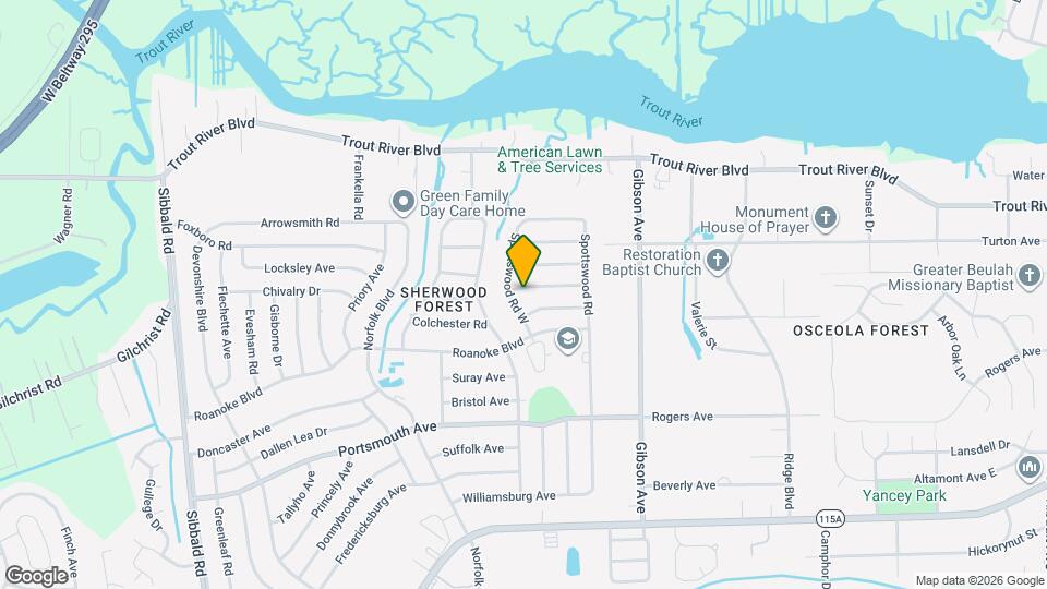 4452 Bedivere Rd Map and Location Details