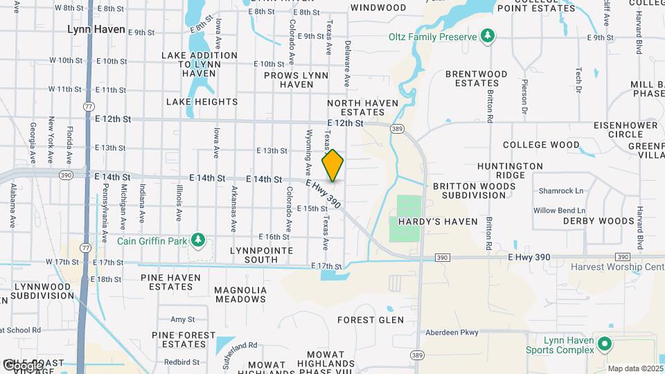 1407 E 14th St-Unit -1 Map and Location Details