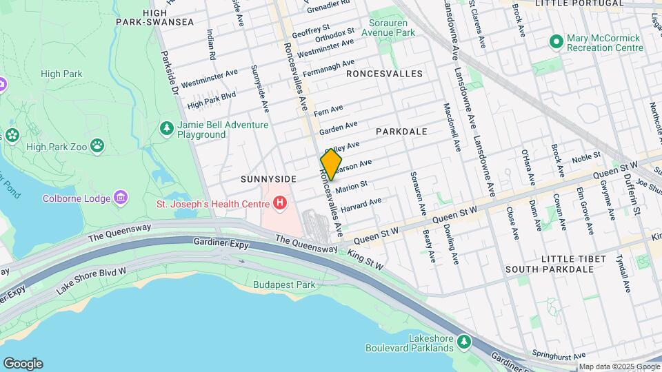73 Roncesvalles Ave Map and Location Details