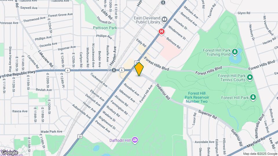 13540 Superior Ave Map and Location Details