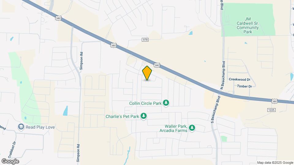1215 Toledo Bend Dr Map and Location Details