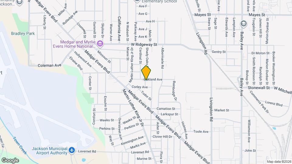 3380 Shady Oaks St Map and Location Details