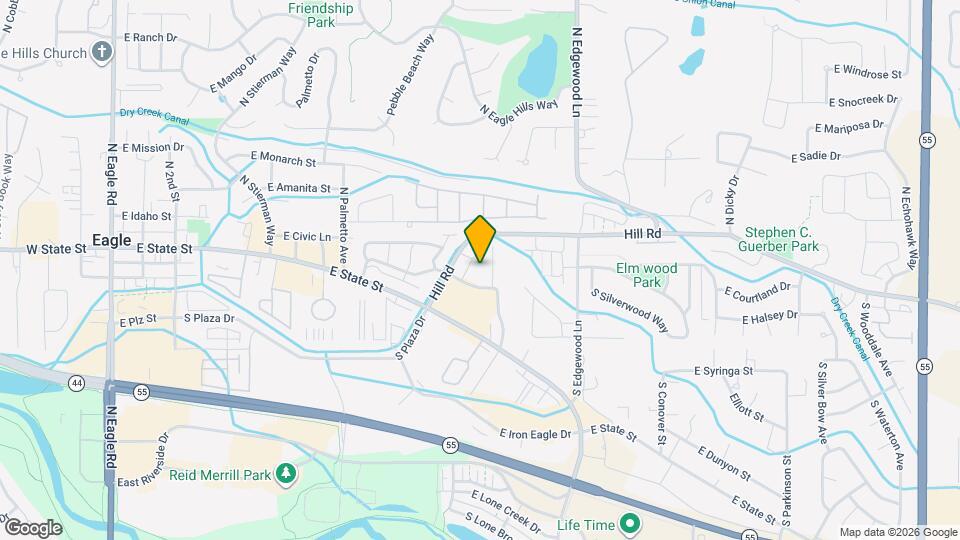 1254 E Winding Creek Dr Map and Location Details