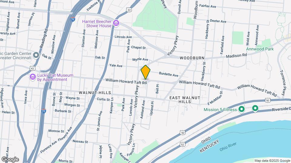 1222 William Howard Taft Rd Map and Location Details