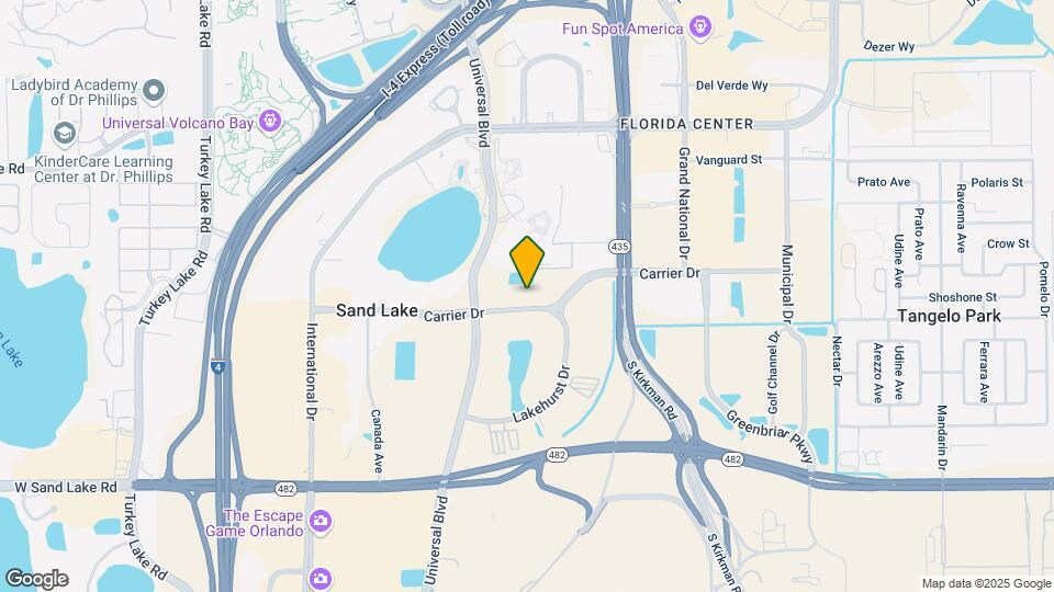 7395 Universal Blvd, Unit Luxury 1-Bedroom Apartmen Map and Location Details