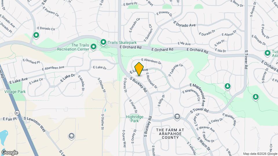 17152 E Lake Dr Map and Location Details