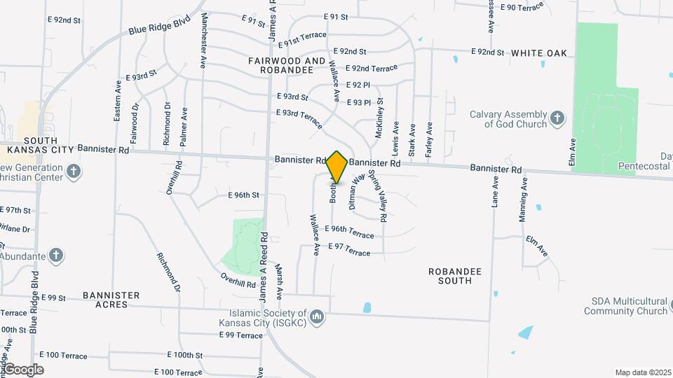 9525 Booth Ave Map and Location Details