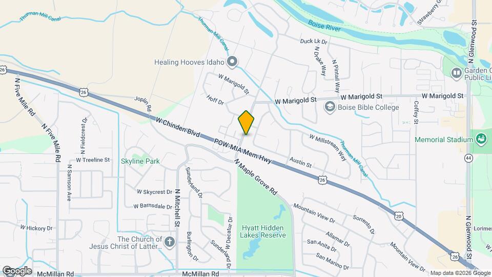 5700 N Garrett St Map and Location Details