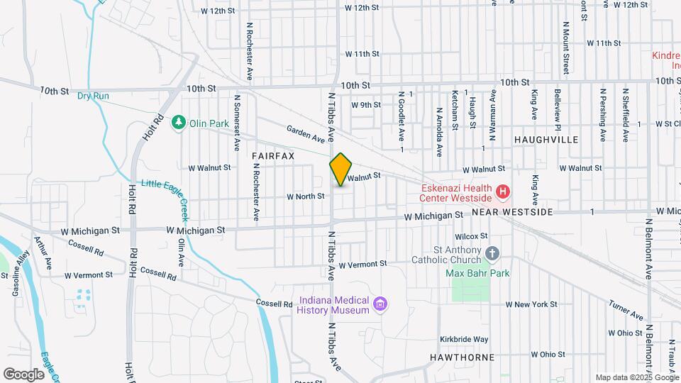 615 N Tibbs Ave-Unit -F Map and Location Details