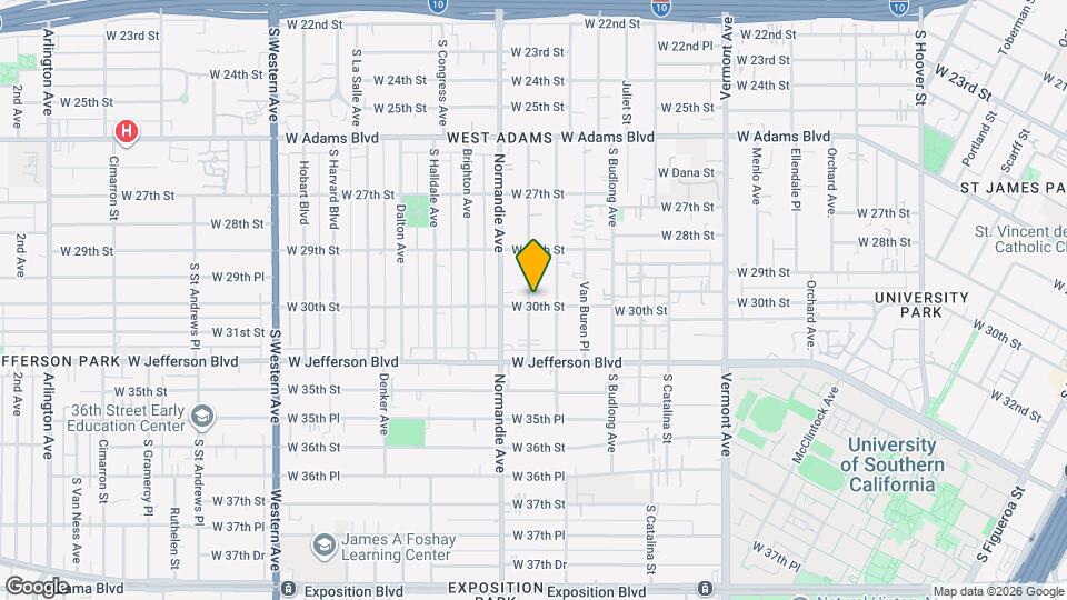 1545 W 30th St Mapa y Detalles de la Ubicación