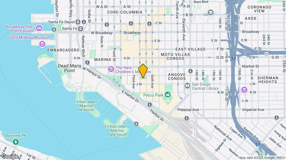 445 Island Ave, Unit 713 Map and Location Details