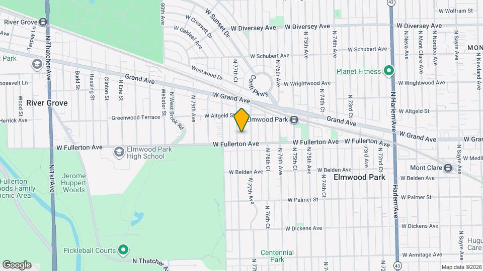 2411 N 77th Ct Map and Location Details
