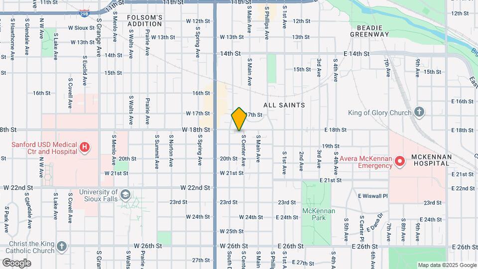 1005 S Center Ave Map and Location Details