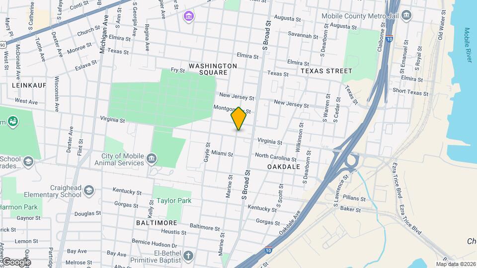 910 Virginia St Map and Location Details