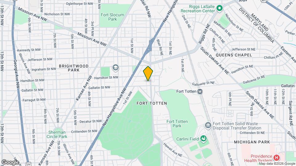 5106 North Capitol St NW Map and Location Details
