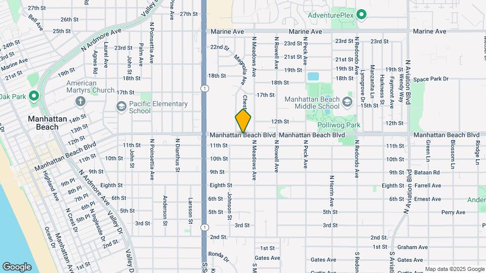 1230 Manhattan Beach Blvd Map and Location Details