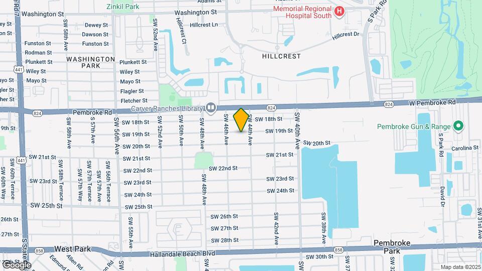 4490 SW 19th St Map and Location Details